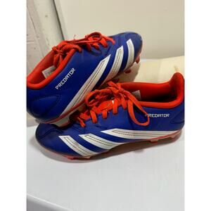 Adidas Predator Club FxG Kids Size 3.5 Blue White Soccer Cleats